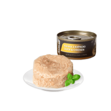 AnimAll влажный корм для собак с уткой и курицей в нежном желе 85 г