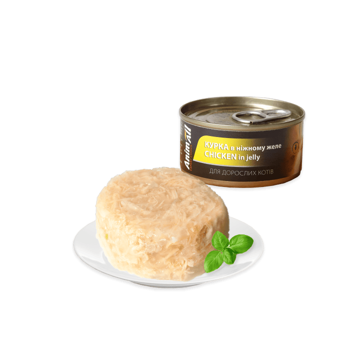 AnimAll влажный корм для кошек с курицей в нежном желе 85 г