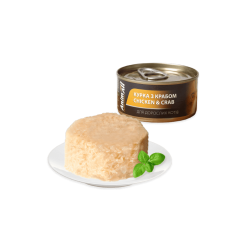 AnimAll влажный корм для кошек с курицей и крабом в нежном желе 85 г