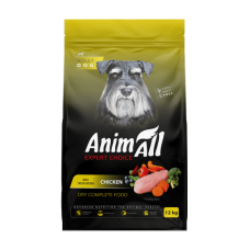 AnimAll сухий корм для собак зі свіжою куркою 12 кг