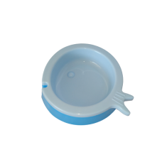 AnimAll пластиковая миска для кошек в форме рыбки (голубая) S 200 мл