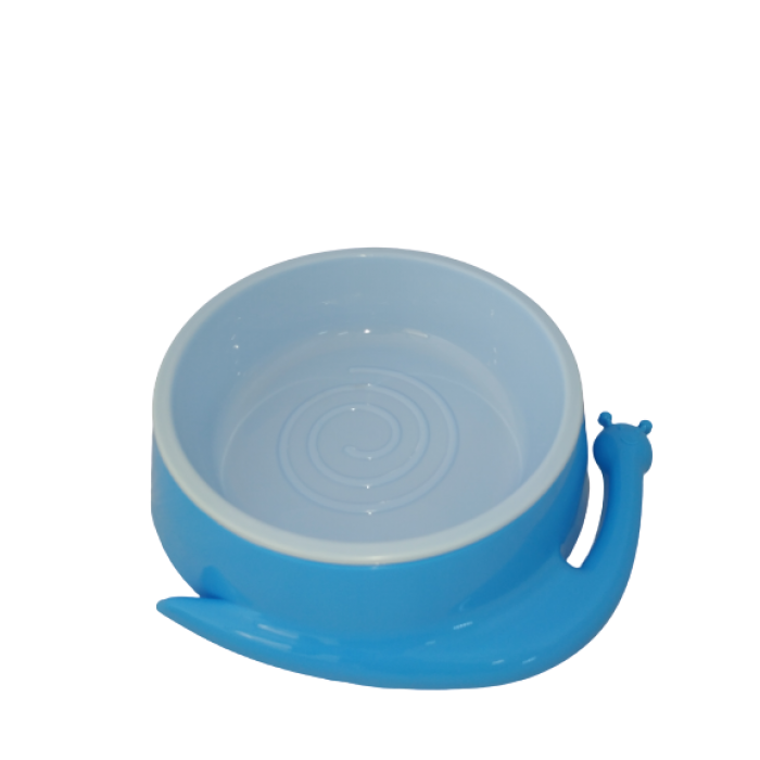 AnimAll пластиковая миска для кошек в форме улитки (голубая) S 200 мл