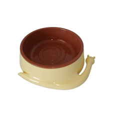 AnimAll пластиковая миска для кошек в форме улитки (желто-коричневая) S 200 мл