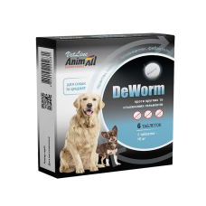 AnimAll VetLine DeWorm антигельминтный препарат для собак и щенков (0,5 г × 6 табл.)