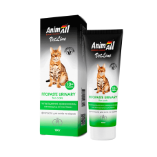 AnimAll VetLine Urinary фитопаста для предотвращения заболеваний мочевыделительной системы котов 100 г