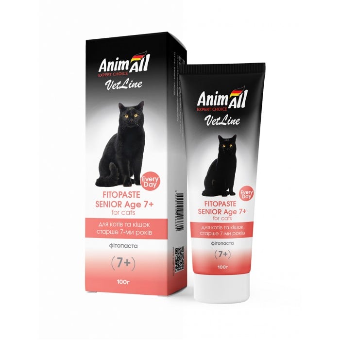 AnimAll VetLine Senior Age 7+ фітопаста для котів старше 7 років 100 г