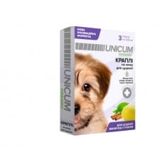 Unicum ORGANIC краплі на натуральній основі для відлякування бліх та кліщів для цуценят (3 піп.)