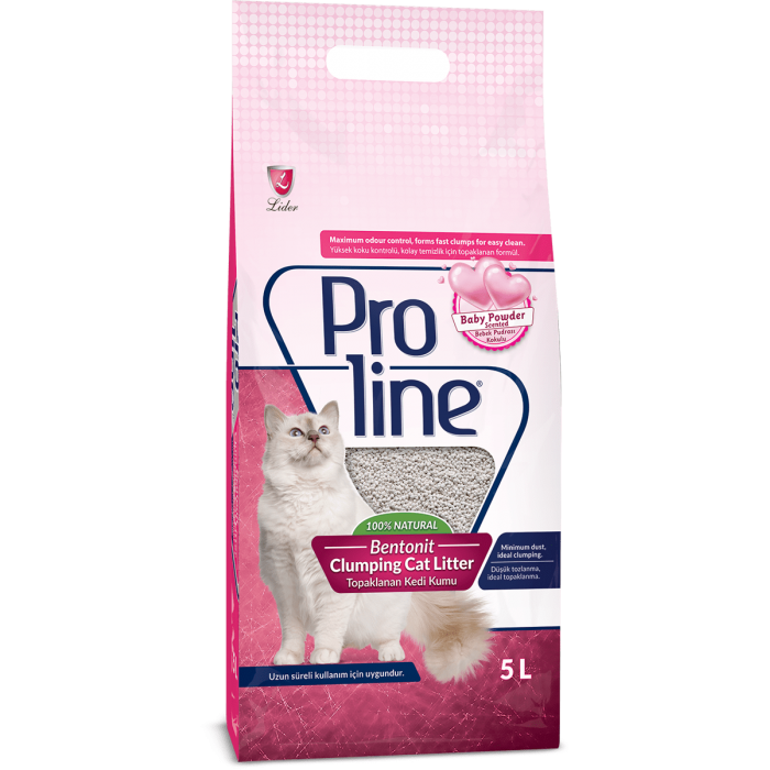 PROLINE (Пролайн) Baby Powder бентонитовый наполнитель для котов 10л