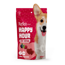 Reflex Plus Happy Hour Love Edition лакомство для собак с ягненком и лососем 60г