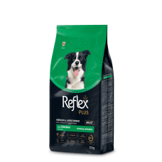 Reflex Plus Medium & Large Breed Adult сухой корм для собак средних и больших пород с курицей 12 кг