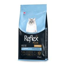 Reflex Plus Hairball Salmon сухой корм для котов живущих в помещении и вывода шерсти с лососем 1.5кг.