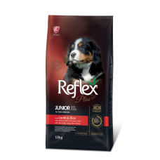 Рефлекс Плюс Полноценный сухой корм для щенков больших пород с ягненком и рисом 18кг.