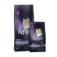 Рефлекс Плюс Повноцінний та збалансований сухий корм для догляду за шкірою котів з лососем 1.5кг.