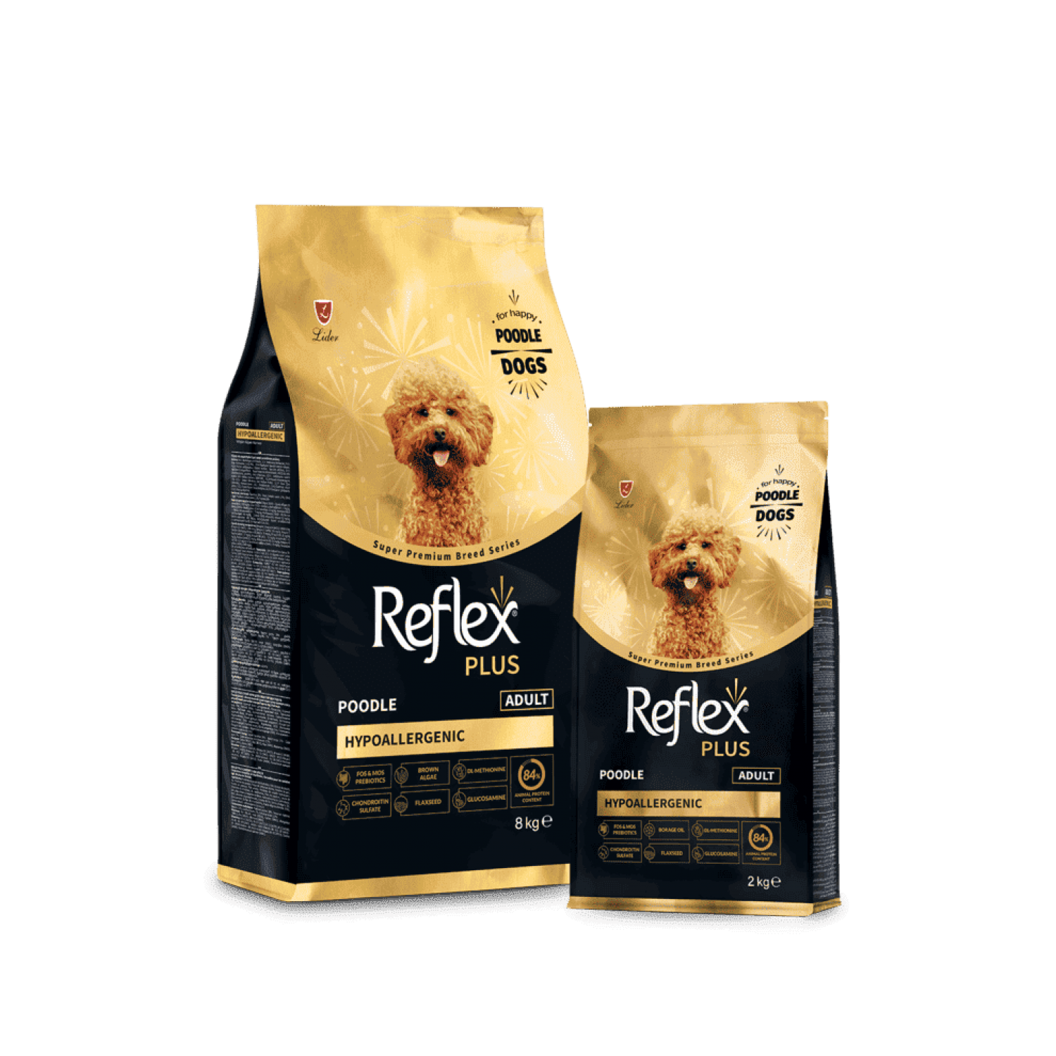Reflex Plus Poodle Adult сухой корм для собак породы пудель 2кг
