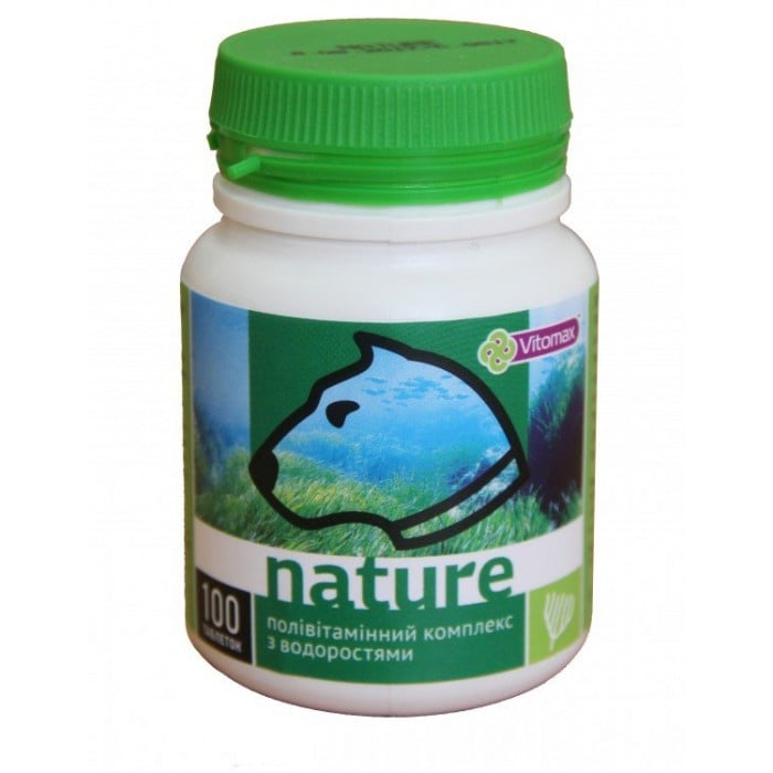 Vitomax Nature Поливитаминный комплекс со вкусом водорослей для собак 100т./100г.