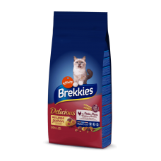 Brekkies Cat Delice Meat сухой корм для взрослых котов с курицей 20 кг