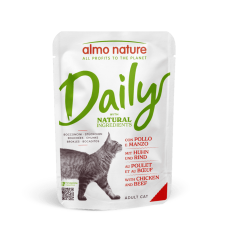 Almo Nature Daily Cat влажный корм с курицей и говядиной для котов 70г*10шт