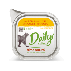 Almo Nature Daily Cat паштет для кошек с курицей 100 г*10шт