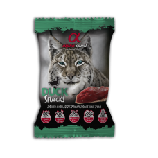 Alpha Spirit Cat Snacks Duck полувлажные лакомства для котов из утки 50г (кубики)