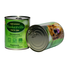 Baskerville Консервы для собак Баранина с картофелем и тыквой 800г