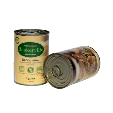 Baskerville Корм для кошек Цыпленок с рисом 400г