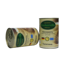Baskerville Корм для кошек Телятина 400г