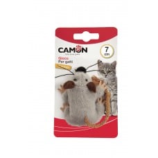 CAMON игрушка для кошек "Мышь с хвостом веревкой" 7 см