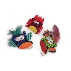 CAMON игрушка для кошек "Маленькая птичка с колокольчиком" (в ассортименте) 10 см