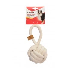 CАMON игрушка для собак "Мяч из веревки с петлей" 23 см