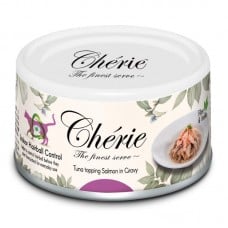 Cherie Hairball Control Tuna & Salmon влажный корм для котов с тунцом и лососем в соусе 80г