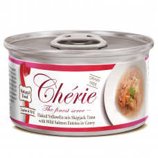 Cherie Signature Gravy Mix Tuna & Wild Salmon влажный корм для котов с тунцом и лососем в соусе 80г