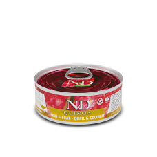 Farmina N&D Quinoa Skin & Coat Cat Adult при пищевой аллергии с перепелом, киноа, кокосом и куркумой 80 г