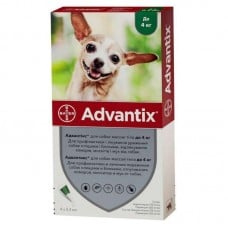 Bayer Advantix до 4 кг. (Адвантікс) краплі п\п для собак 0.4мл.