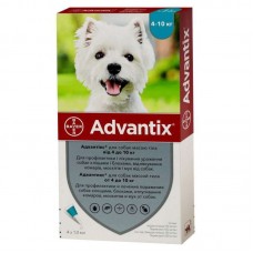 Bayer Advantix 4-10 кг. (Адвантікс) краплі п\п для собак 1мл.