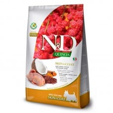 Farmina N&D Quinoa Skin & Coat Adult сухой корм для собак малых пород при пищевой аллергии с перепелом и киноа 2,5 кг