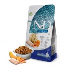 Farmina N&D Grain Free Ocean Kitten Cod, Shrimp, Pumpkin & Melon сухий корм для кошенят з тріскою та динею 1,5 кг