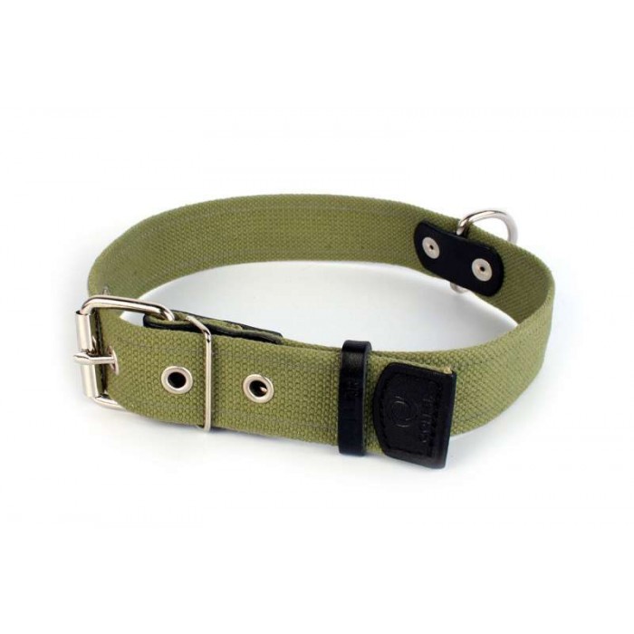 Collar брезентовий нашийник зі світловідбиваючою ниткою для собак XL