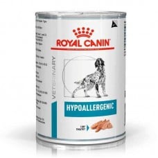 ROYAL CANIN HYPOALLERGENIC DOG Cans влажный корм для собак с пищевой аллергией паштет 400г