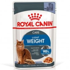 ROYAL CANIN LIGHT WEIGHT CARE влажный корм для взрослых кошек кусочки в желе 85г*12шт