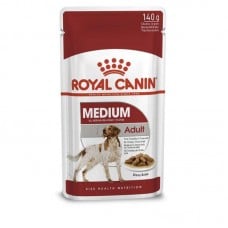 ROYAL CANIN MEDIUM ADULT влажный корм для взрослых собак средних пород  в соусе 140г