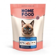 Home Food Cat Adult Hypoallergenic сухой корм для стерилизованных котов "Морской коктейль" 0,4 кг