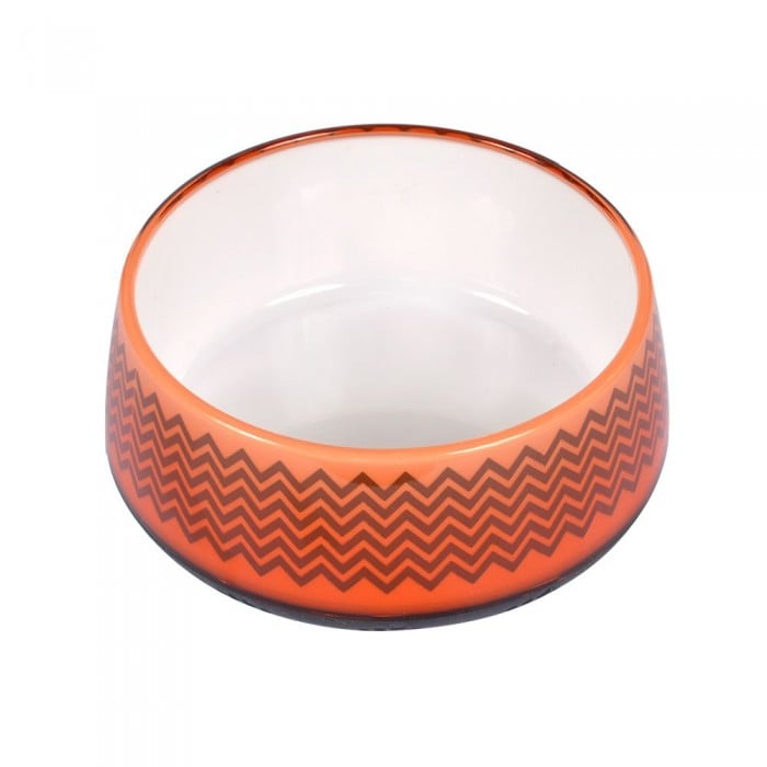 AnimAll Super пластикова миска для собак з візерунком (помаранчева) 300 мл