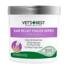VET`S BEST Ear Relief салфетки для очистки ушей собак 50 шт
