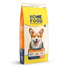 Home Food Dog Adult Medium сухий корм для шкіри та шерсті собак середніх порід "Індичка та лосось" 10 кг