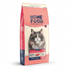 Home Food Cat Adult Hairball Control cухий корм для виведення шерсті у котів "Індичка та ягоди" 10 кг