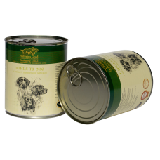 Hubertus Gold Консервы для собак Птица с рисом 800г