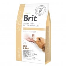 Brit GF VetDiets Dog Hepatic сухой корм для собак с яйцом, горохом, бататом и гречкой 2 kg