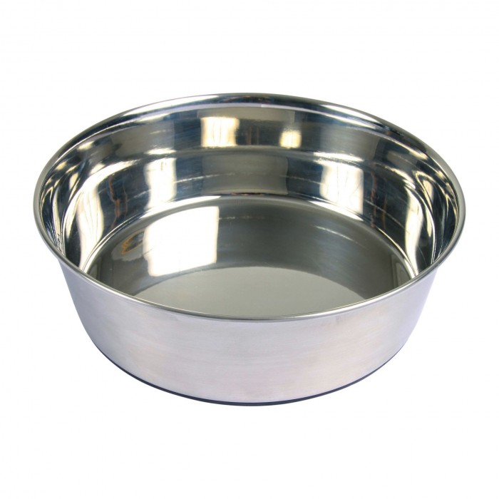 Trixie металева миска для собак на гумовій основі 1 л/17 см