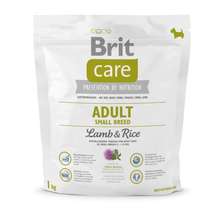 Brit Care Adult Small Breed Lamb and Rice (для собак весом до 10 кг)