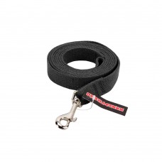 Пухнастики брезентовый поводок для собак М (черный) 2 м